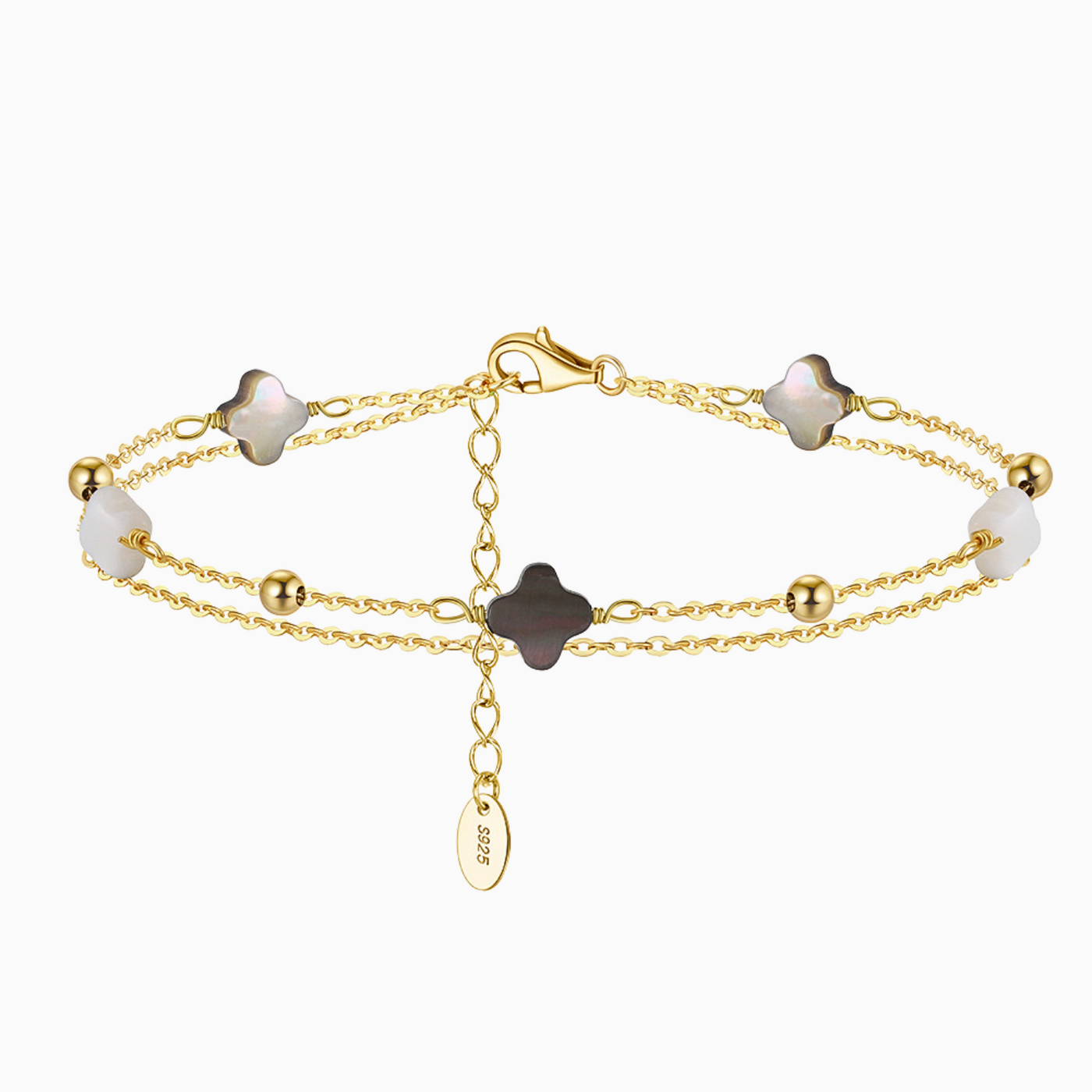 Armband - Doppelreihiges Perlmutt