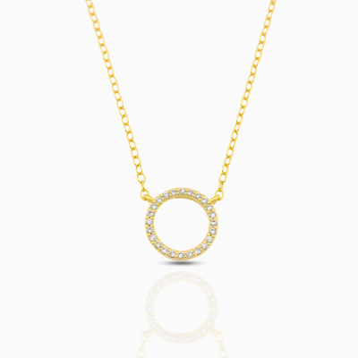 Halskette - Zirkonia-Ring