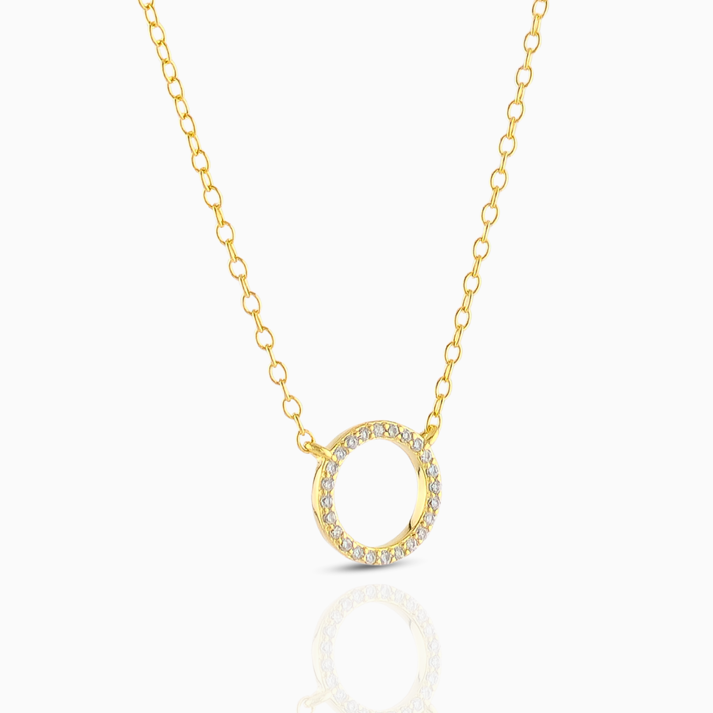 Halskette - Zirkonia-Ring