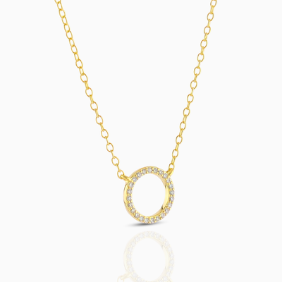 Halskette - Zirkonia-Ring